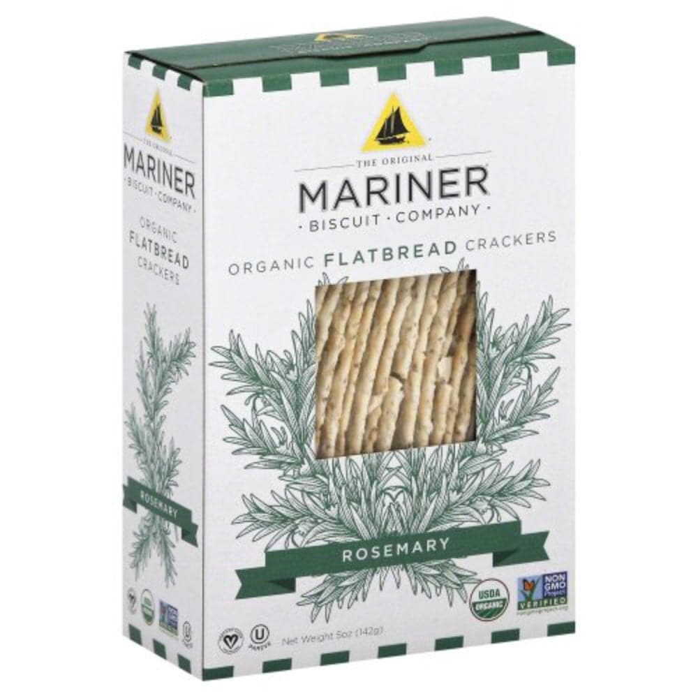 Mariner – Crackers Flatbread Organic Rosemary, 5 Oz