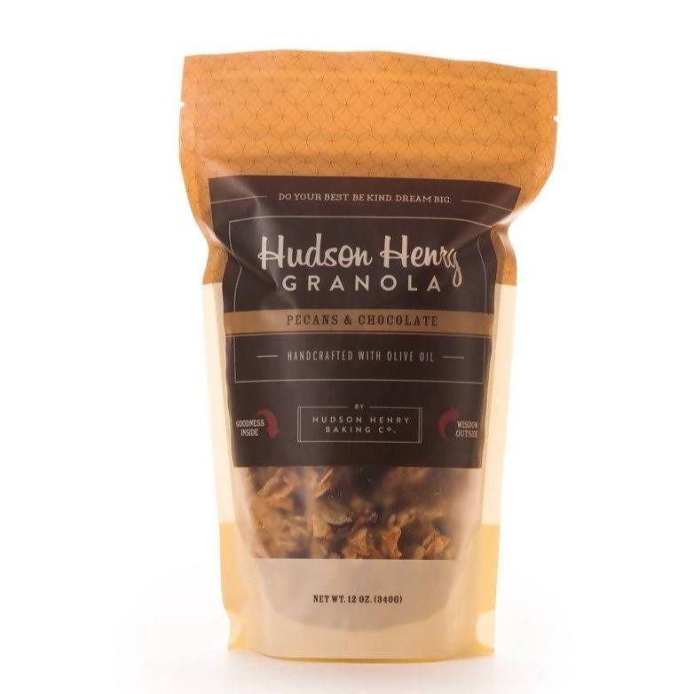 Hudson Henry Pecans & Chocolate Granola Bags – 6 bags x 12oz case