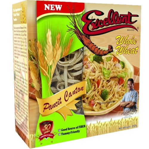 Excellent Brand – Pancit Canton with Whole Wheat – Instant Noodle Meal – 8 OZ