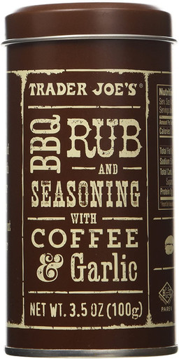 Trader Joe’s BBQ Rub and Seasoning with Coffee & Garlic, 3.5 oz