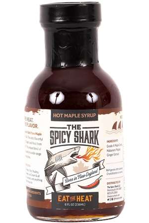 Spicy Shark Hot Maple Syrup, 8oz.