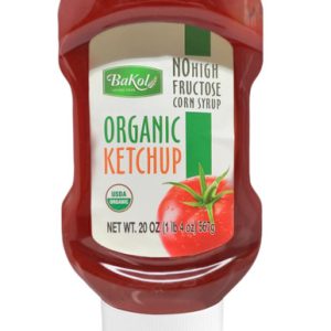 Bakol Organic Tomato Ketchup, Squeeze Bottle, 20 oz (Pack of 2)