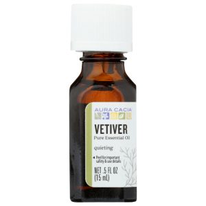 Aura Cacia – Essential Oil Vetiver, 0.5 oz (Pack of 1)