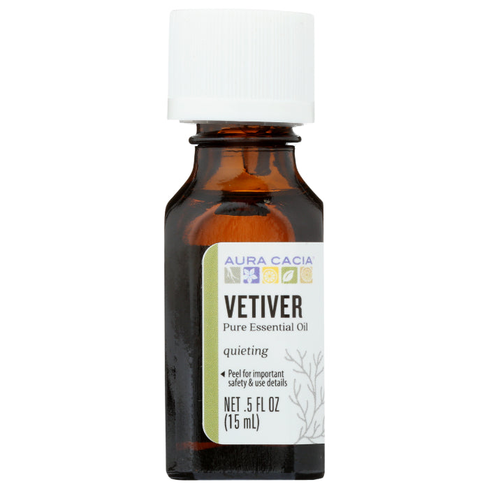 Aura Cacia – Essential Oil Vetiver, 0.5 oz (Pack of 1)