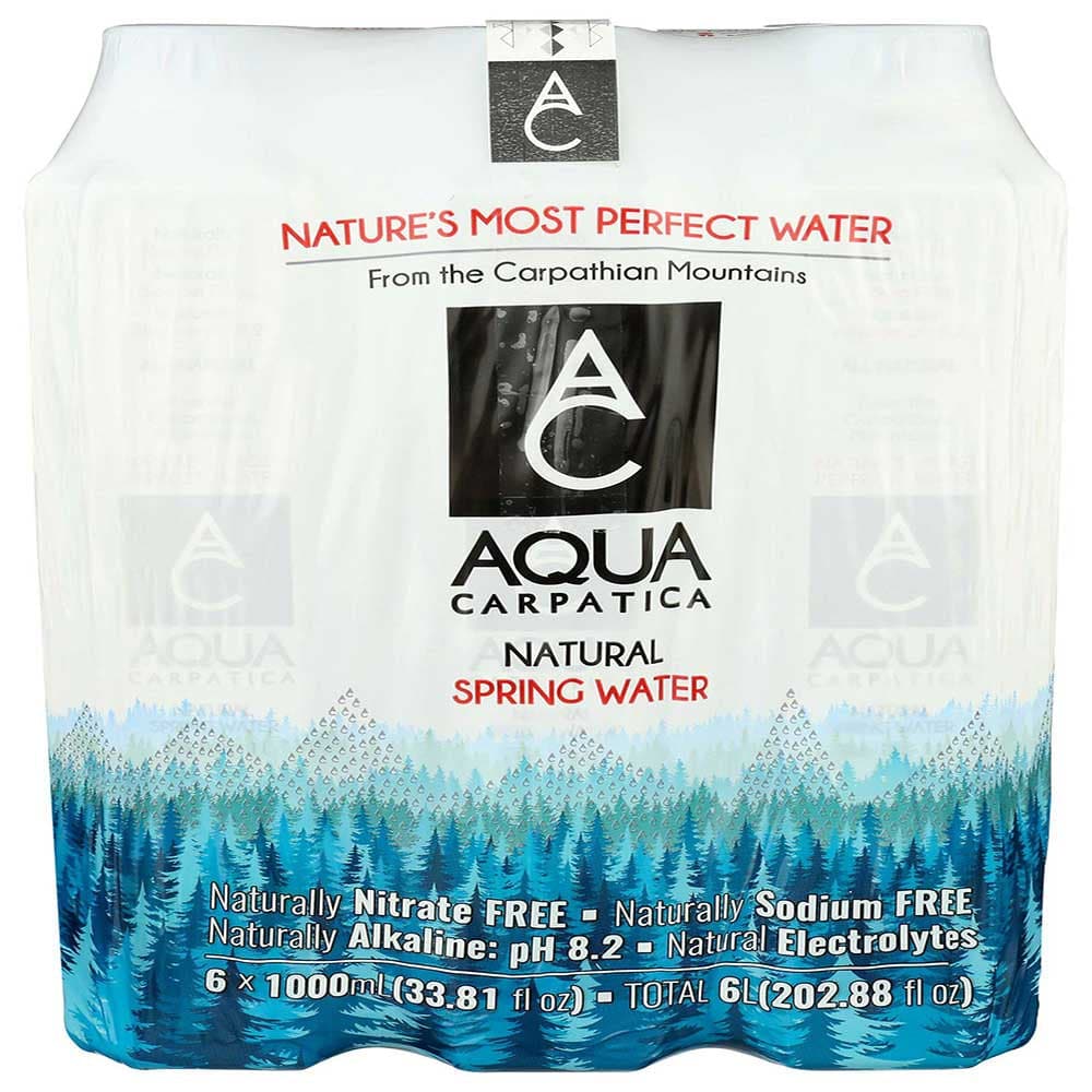Aqua Carpatica – Natural Spring Water, 33.81 fl oz – Pack of 6