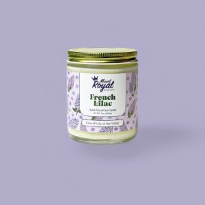French Lilac Candle – Elegant & Fresh Hand-Poured Soy Wax Candle