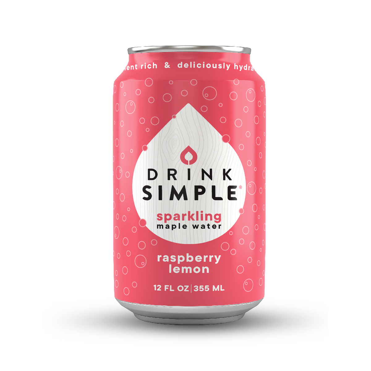 Drink Simple 12 oz. Raspberry Lemon Sparkling Maple Water – 12 Pack