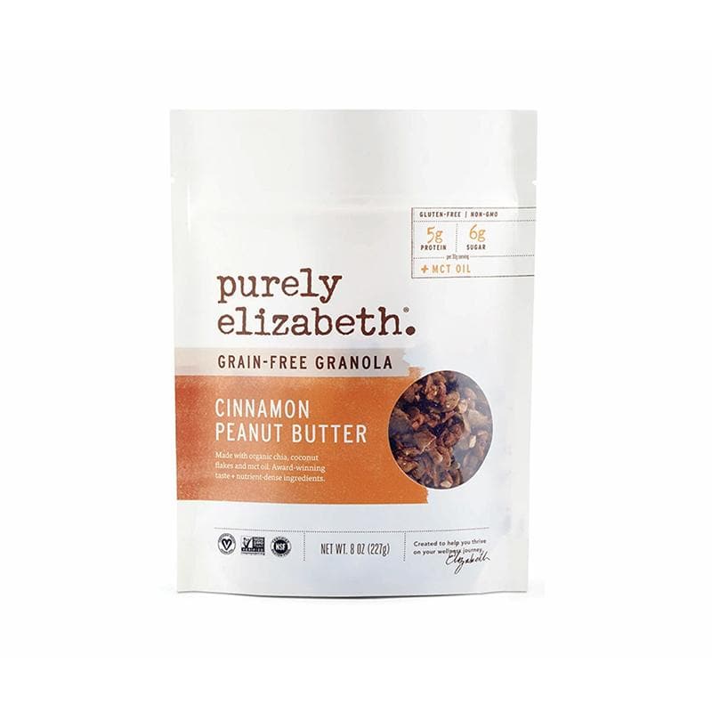 Purely Elizabeth – Cinnamon Peanut Butter Grain-Free Granola, 8oz