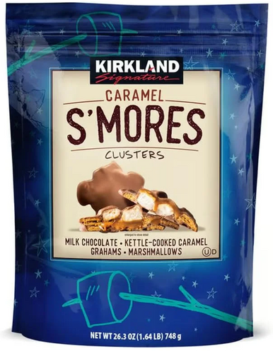 Kirkland Caramel S’mores Clusters, Milk Chocolate with Graham and Marshmallow, 26.3 oz
