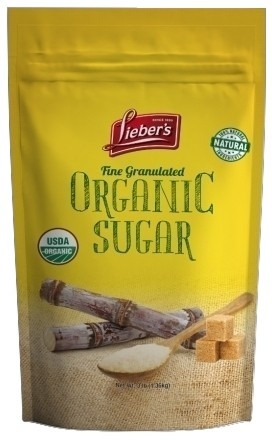 Lieber’s Fine Granulated Organic Sugar, 3 lbs.