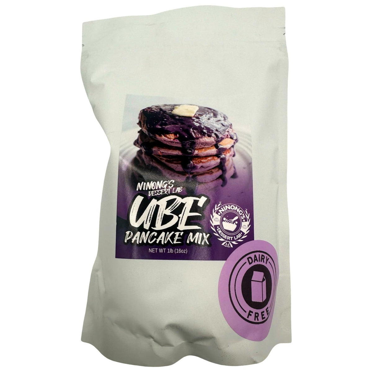 Ninong’s Dessert Lab – Ube Pancake Mix – DAIRY FREE – 1 LB