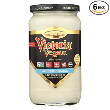 Victoria Vegan Alfredo Sauce Original 18 Oz | Pack of 6