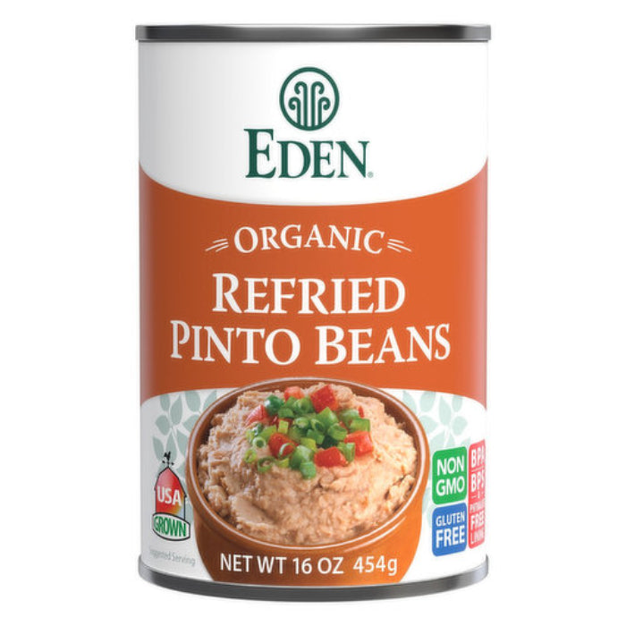 Eden Foods – Bean Refried Pinto Organic, 16 Oz | Pack of 12