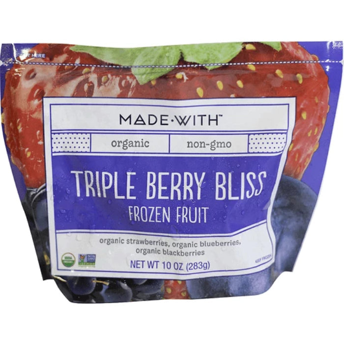Made With – Organic Dried Fruit Triple Berry Bliss, 10 oz | Pack of 12