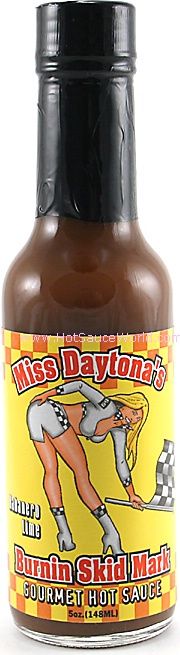 Miss Daytona’s Burnin Skid Mark Hot Sauce, 5oz.