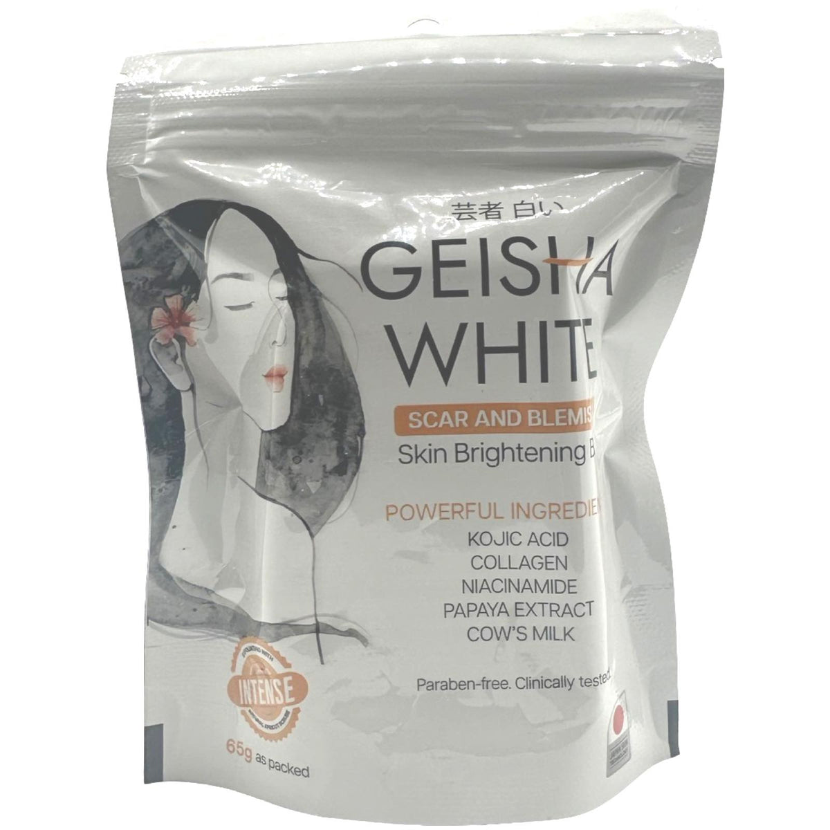 Geisha White – INTENSE – Scar and Blemish – Soap Bar – 65 G
