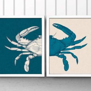 The National Anthem – 8” x 10” Blue Crab – Two Print Set
