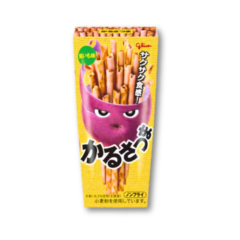 Glico Karusatsuma Potato Sticks – Purple Sweet Potato