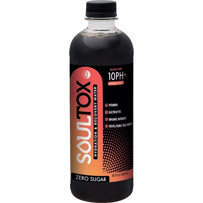 Soultox – Water Alkaline Flavor Free, 16.9 Fl Oz – Pack of 12