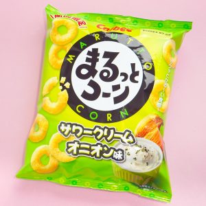 Calbee Marutto Corn Ring Snacks – Sour Cream Onion