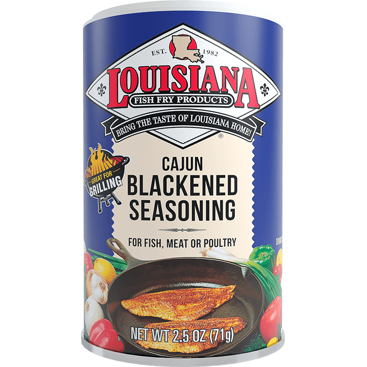 Louisiana Fish Fry – Blackened Fish Seasoning, 2.5 Oz – Pack of 12