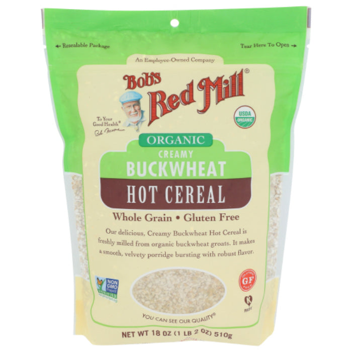 Bob’s Red Mill – Buckwheat Creamy Organic Hot Cereal, 18 OZ – Pack of