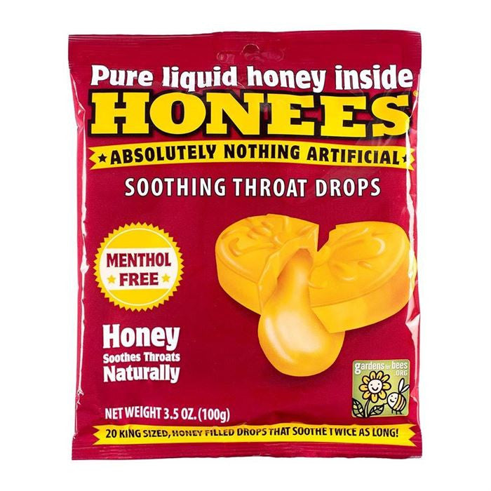 Honees Honey Throat Drops – 3.5 oz