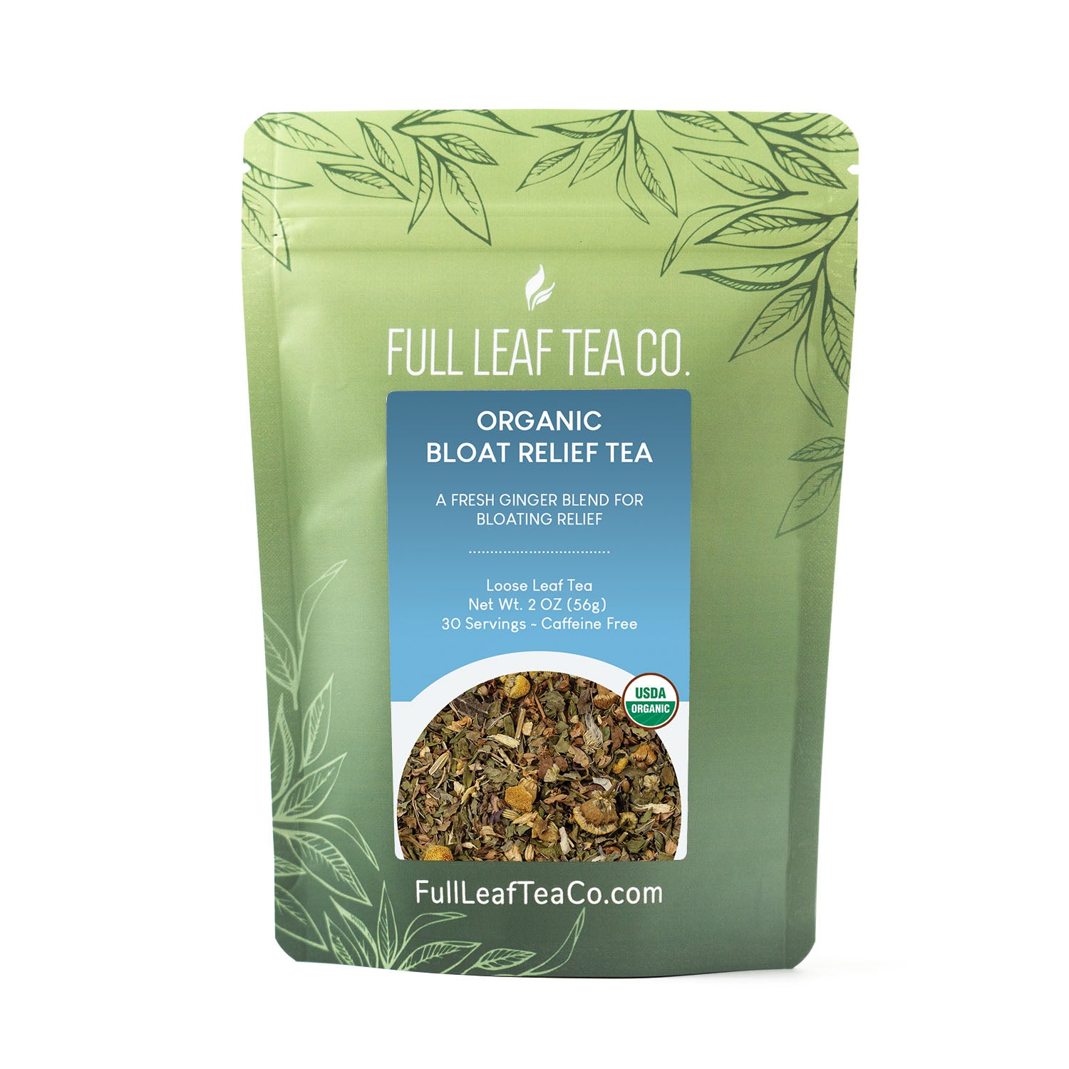 Organic Bloat Relief Tea Retail Bags – Case of 6