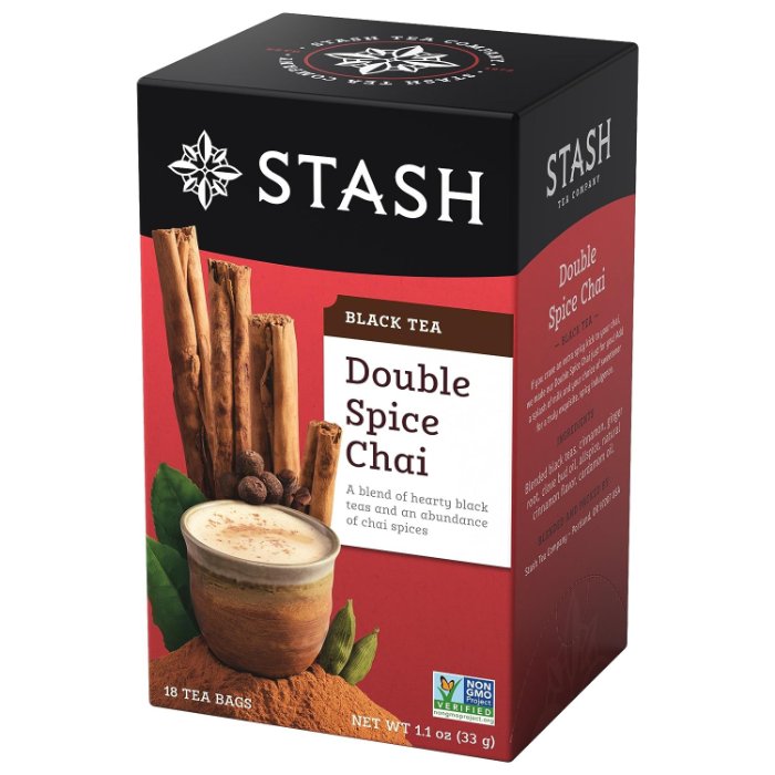 Stash – Double Spice Chai Essence Tea, 18 Bags | Pack of 6