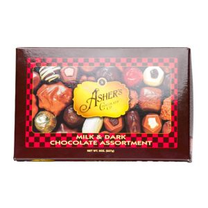 Asher’s Assorted Milk and Dark Chocolate 8oz.
