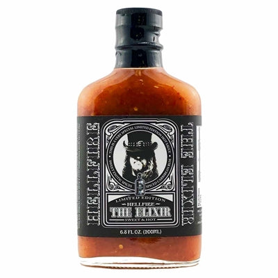 Hot Sauce Hellfire The Elixir 6.8 oz Flask Rum Heat 7.