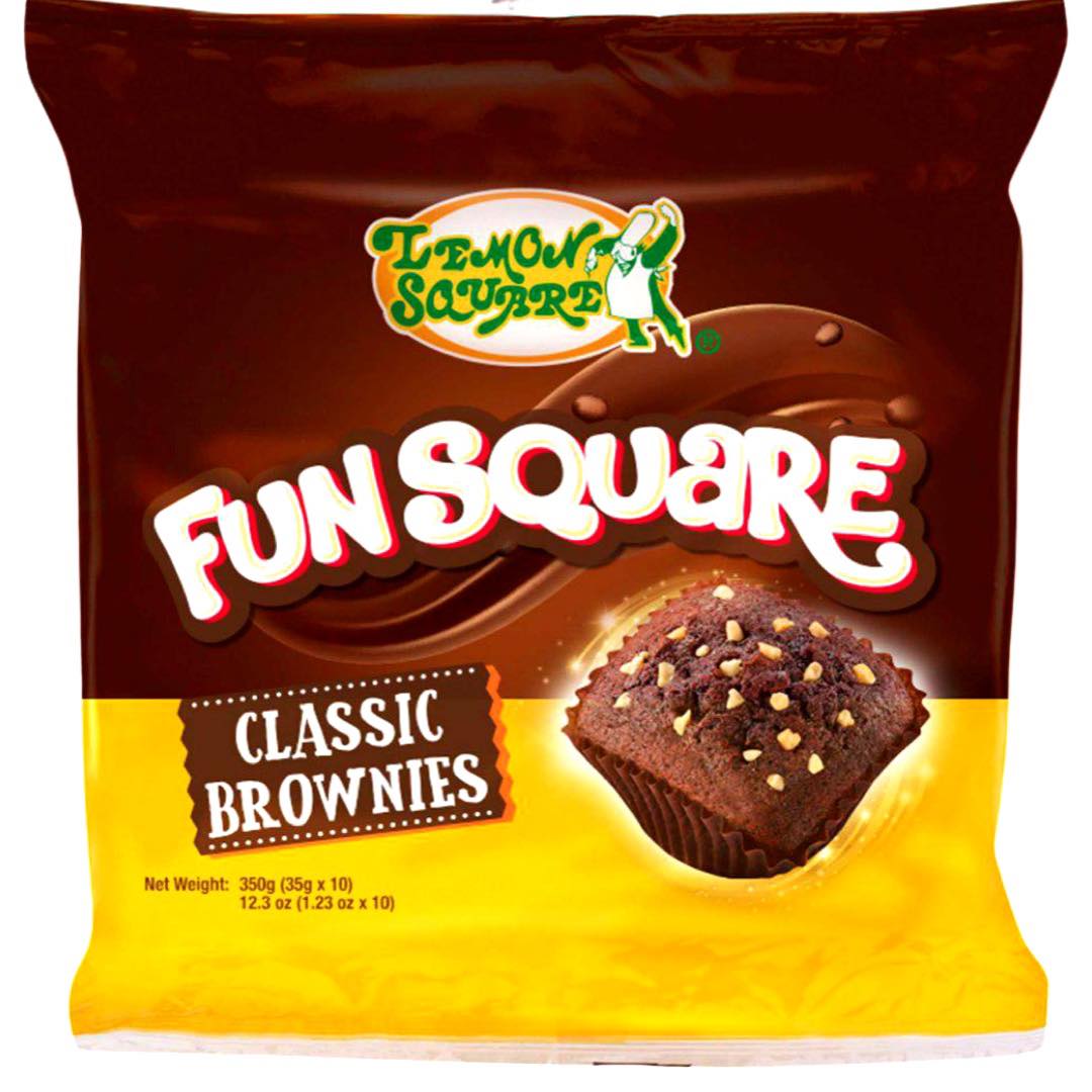 Lemon Square – Fun Square – Classic Brownies – 10 Pack – 350 G