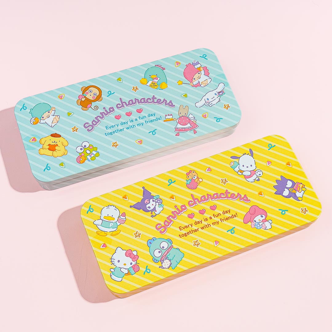 Sanrio Characters Striped Tin Can Chocolate