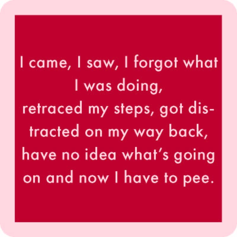 Drinks on Me coasters – I Came, I Saw