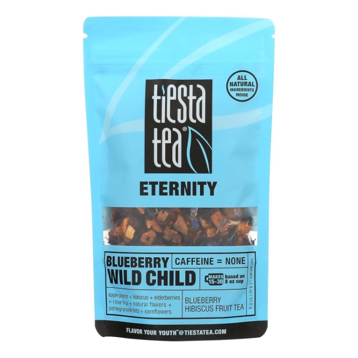 Tiesta Tea – Herbal Blueberry Wild Child Tea Pouch, 1.8 oz | Pack of 6