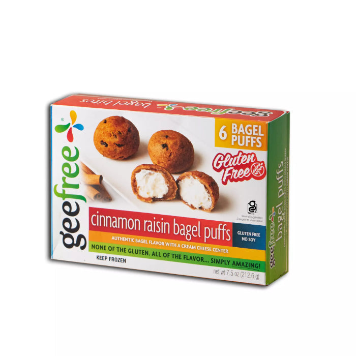 Geefree – Bagel Puff Cinn Raisin 7.5 Oz – (Pack of 6)