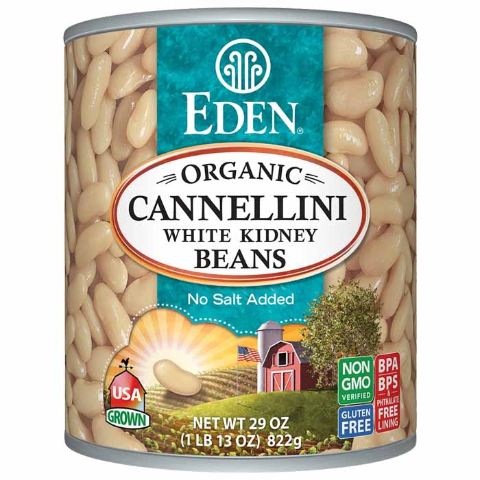 Eden Foods – Organic Cannellini White Kidney Beans, 29oz