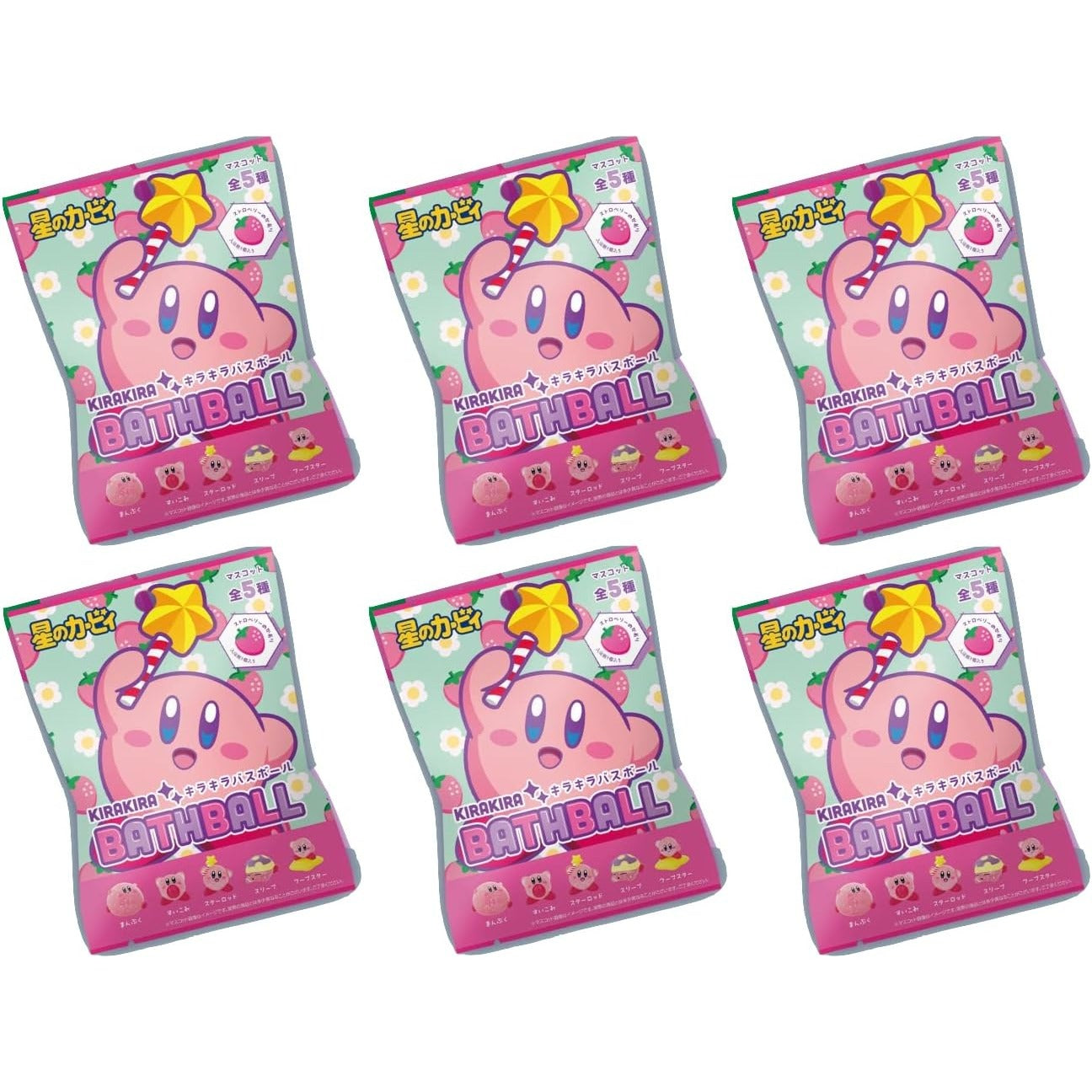 Kirby Sparkling Bath Ball with Mascot Surprise (6-Piece Set) – Tokyo Sakura Mall