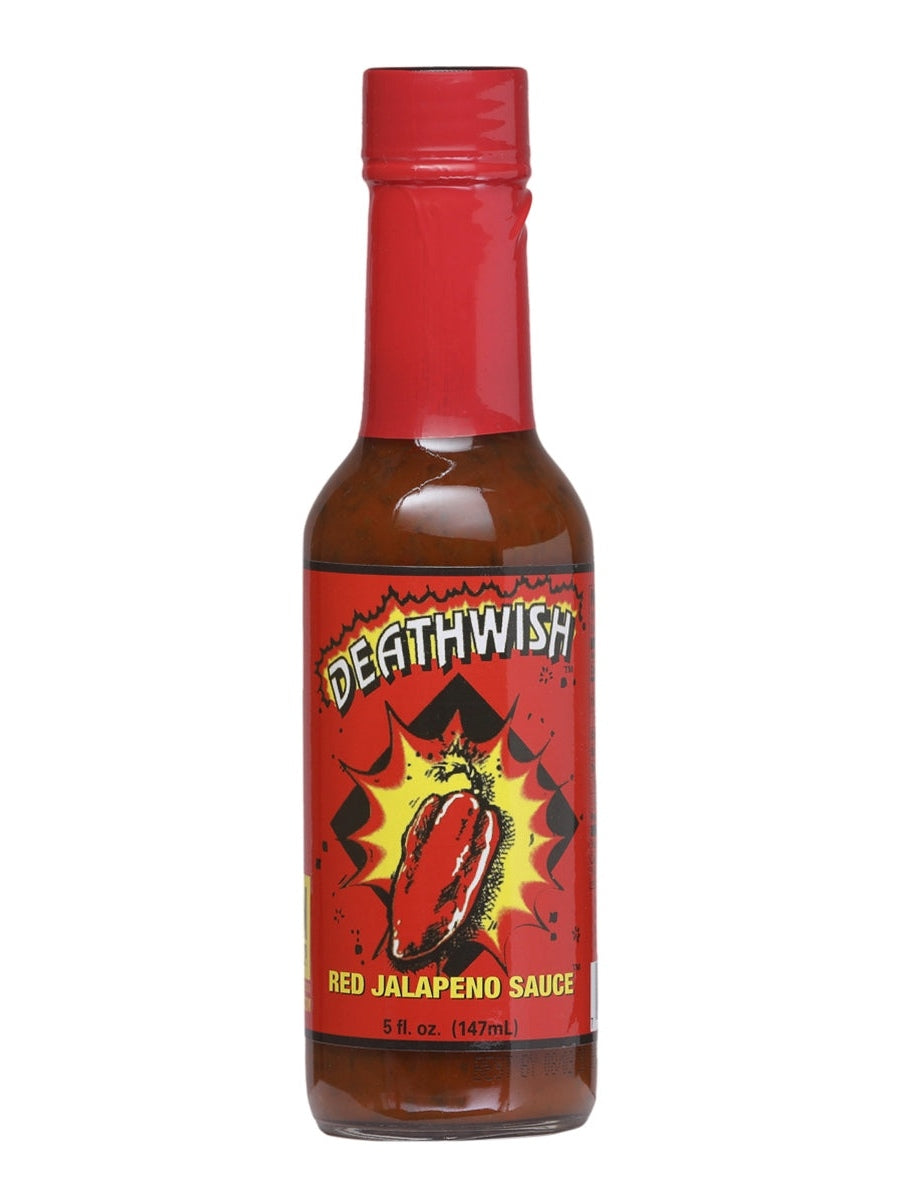 Hot Sauce Deathwish Red Jalapeno 5 oz Heat 4