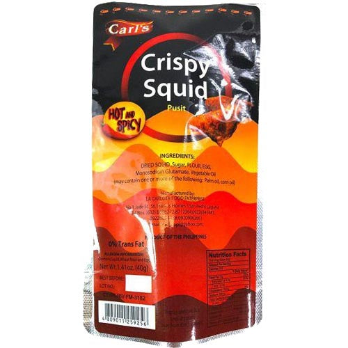 Carl’s – Crispy Squid – Pusit – Hot and Spicy – 40 G