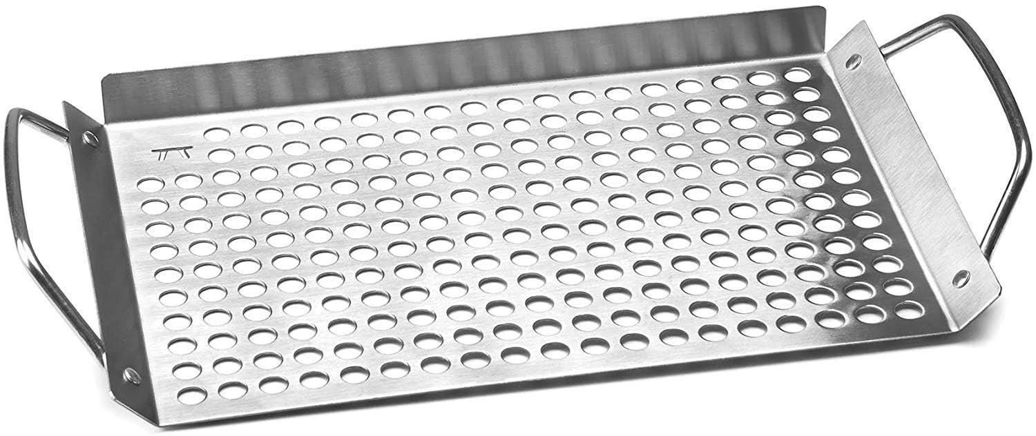 Fox Run Brands – Outset Stainless Steel Grill Topper Grid, 11″ x 7″