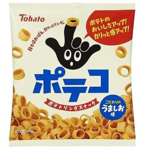 Tohato, “Poteko”, Ring-shaped Potato Snack, Salt flavor, 67g