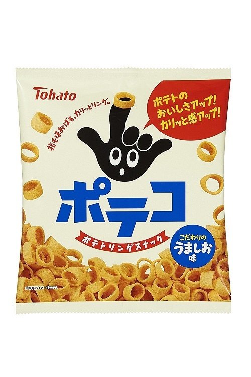 Tohato, “Poteko”, Ring-shaped Potato Snack, Salt flavor, 67g