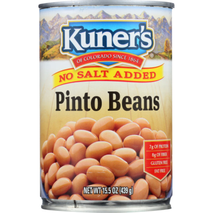 Kuner’s – Pinto Beans, No Salt, 15 Oz | Pack of 12