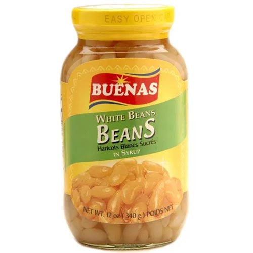 Buenas – White Beans in Syrup – 12 OZ
