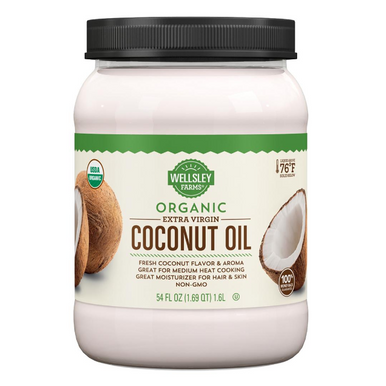 Wellsley Farms Organic Extra Virgin Coconut Oil, 54 oz.