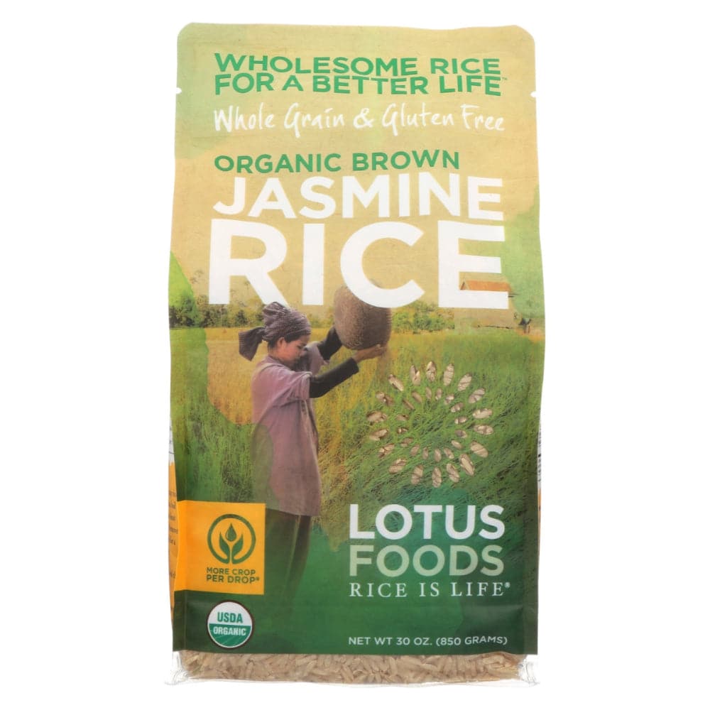 Lotus Foods – Organic Brown Jasmine Rice, 30 Oz