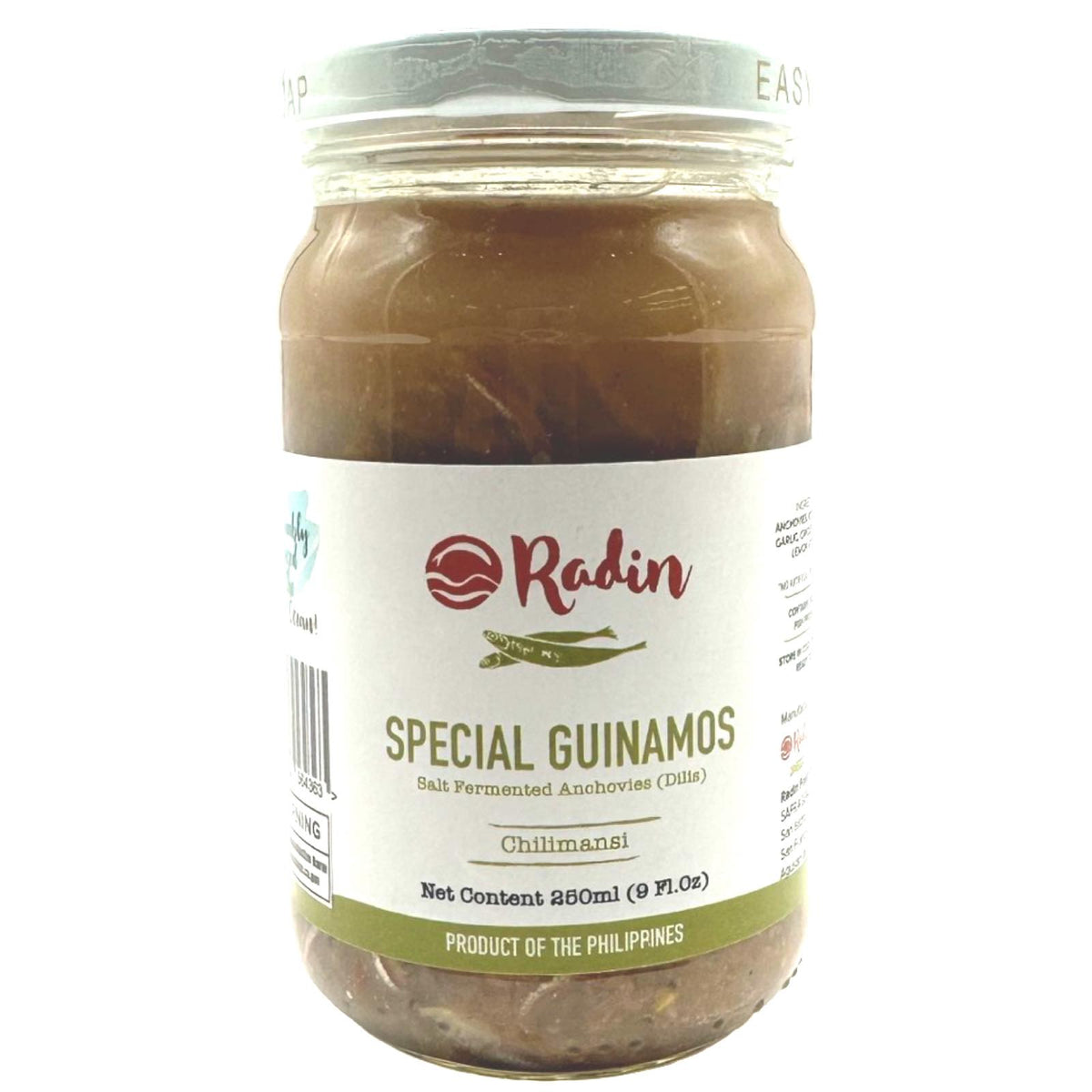 Radin – Special Guinamos – Salt Fermented Anchovies (Dilis) – Chilimansi – 250 ML