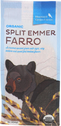 Bluebird – Organic Split Emmer Farro, 16 oz