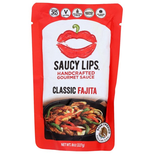 Saucy Lips: Classic Fajita Sauce , 8 Oz | Pack of 6